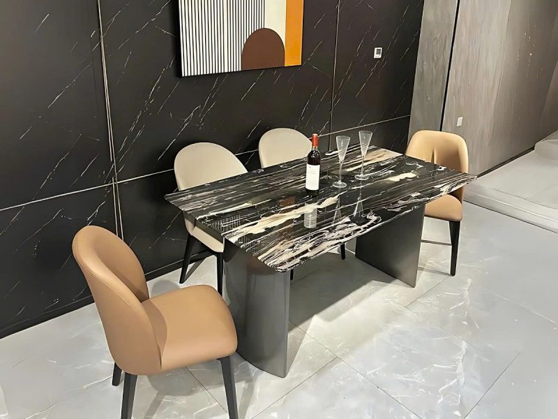 Bàn Ăn 1m6 Mặt Đá BA6385
