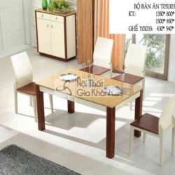 Bộ bàn ăn mặt đá vàng T0513031
