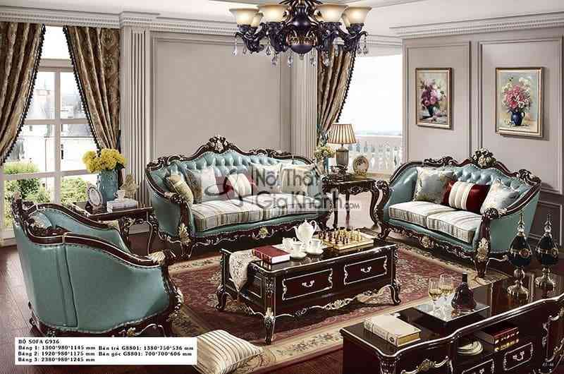 Tổng hợp những mẫu bàn trà gỗ tự nhiên cao cấp nhất 80 Bàn Trà (Bàn Sofa) Gỗ Tân Cổ Điển Cao Cấp Btnk8801Gg-14