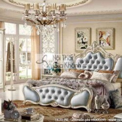 bo giuong ngu 1m8 don gian tinh te french white 8809abg