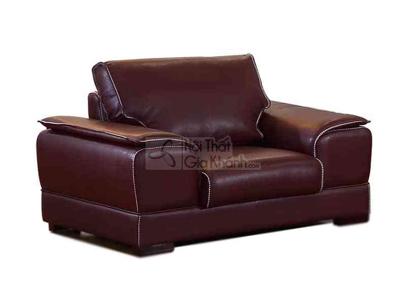Bộ sofa tân cổ điển da bò Ý cao cấp góc trái 6919