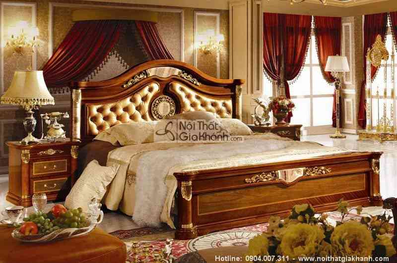 Giường ngủ gỗ sồi cao cấp KH511AL