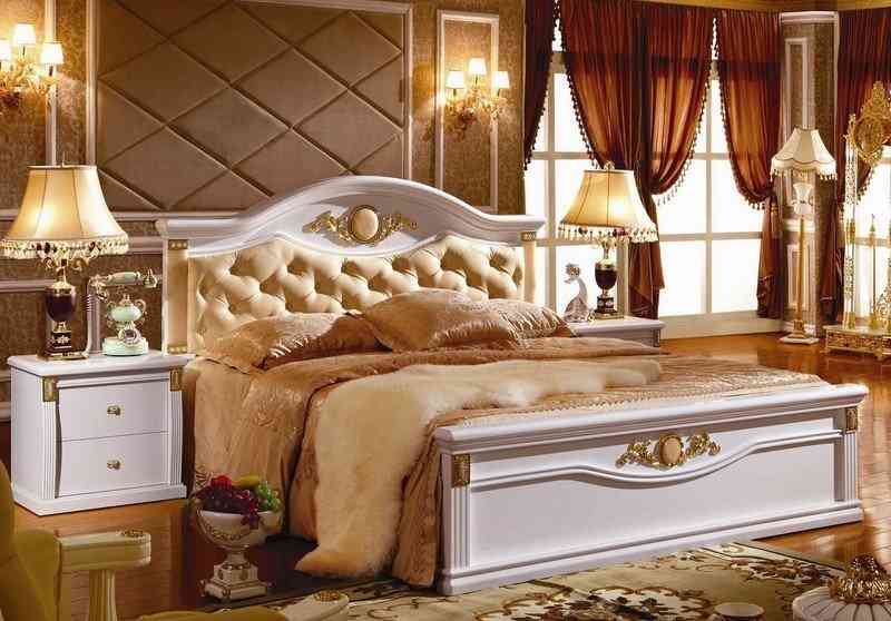 Giường ngủ gỗ sồi trắng đơn giản & đẹp KH3026A