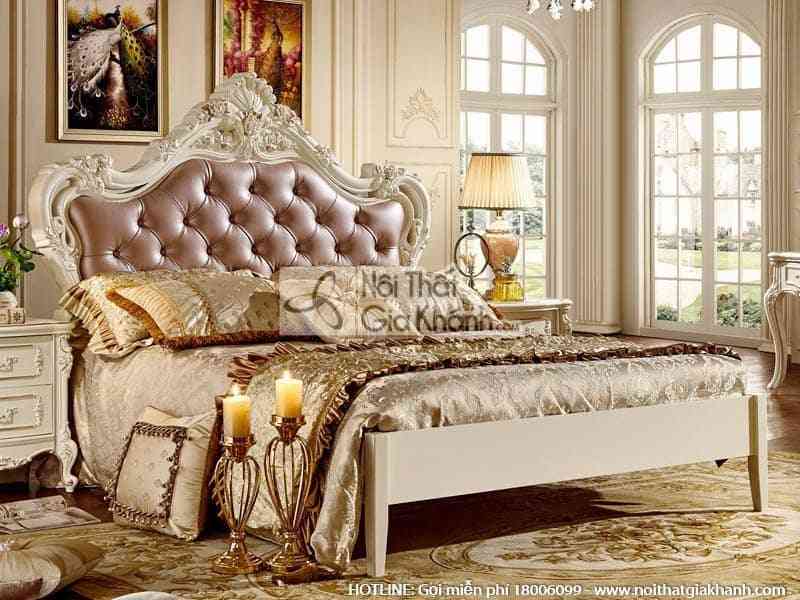 Giường ngủ tinh tế, sang trọng, phong cách Pháp 8110A