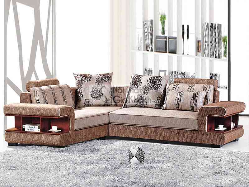 Sofa vải nỉ đẹp 2 băng phòng khách A1306