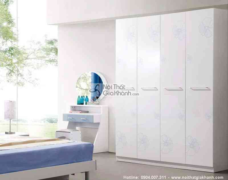 Bộ phòng ngủ phong cách hiện đại HĐ908BBG 5 Tủ Áo 4 Cánh 908B