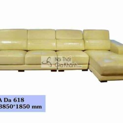 sofa tan co dien da 3 bang goc trai mau kem 618sf