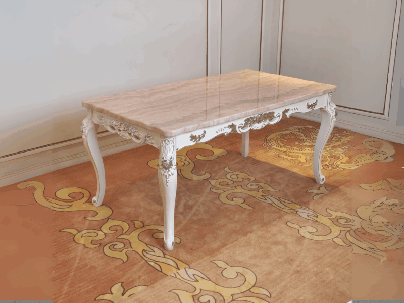 Bàn Ăn 1m8 Mặt Đá Hồng Ngọc Long BTT18-18