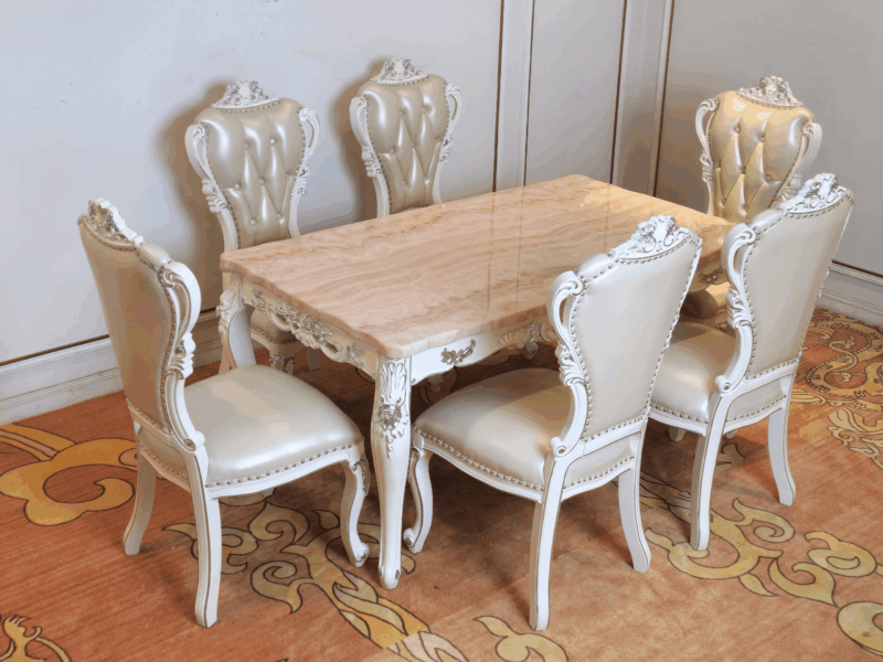 Bộ Bàn Ăn 1m6 Tân Cổ Điển BTT18-C98