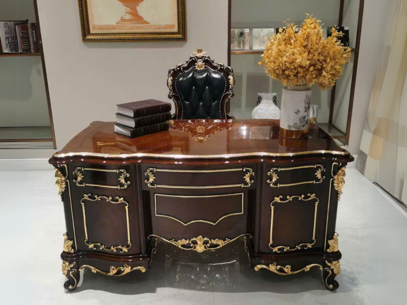 Bàn Làm Việc Gỗ Tân Cổ Điển BL01-150-1