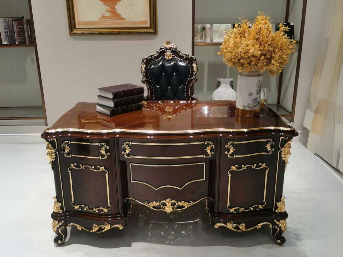 Bàn Làm Việc Gỗ Tân Cổ Điển BL01-150-1