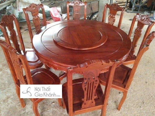 Có những loại gỗ hương nào? Cách nhận biết gỗ hương 22 Bộ Bàn Ăn Gỗ Hương Đẹp Hình Tròn Với 8 Ghế