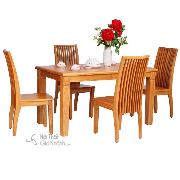 Giải đáp thắc mắc gỗ xoan đào có bị mọt không? 16 Bàn Ăn Gỗ Xoan Đào Hình Chữ Nhật
