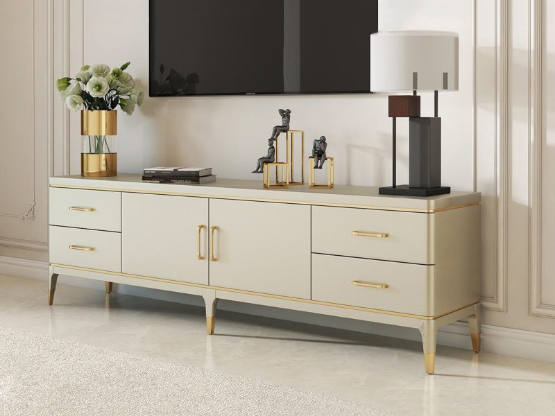 Kệ Tivi Mặt Gỗ 2M20 Phong Cách Mỹ KT618021-22