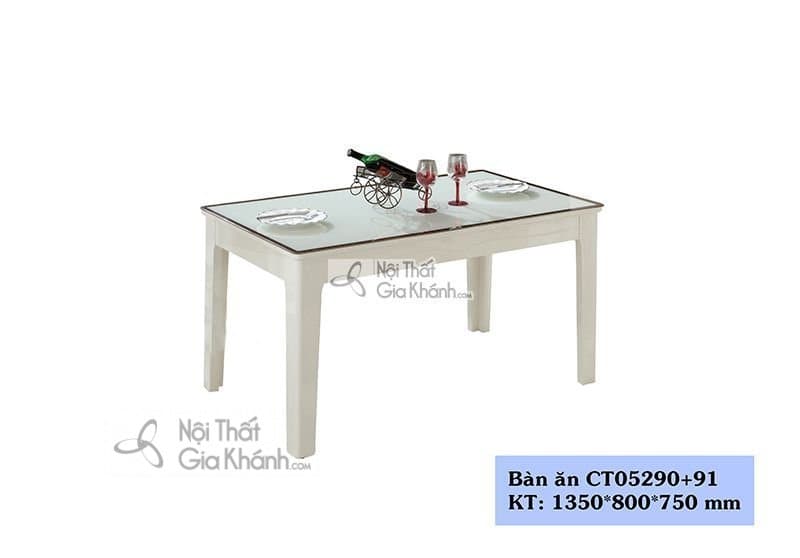 Mẫu bàn ăn gỗ giá rẻ chất lượng cao với 1m35