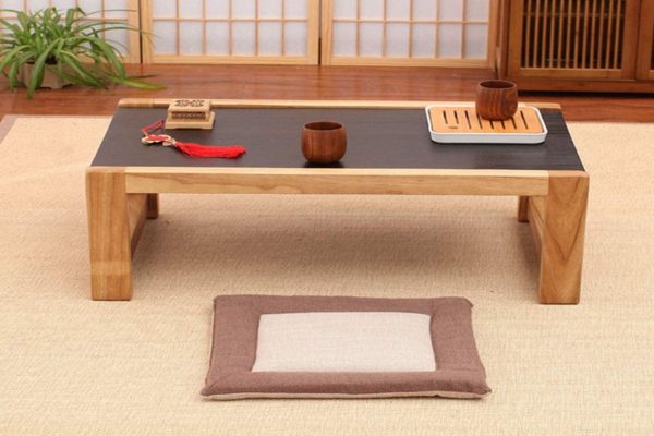 Mẫu bàn trà kiểu Nhật kết hợp bếp điện thông minh