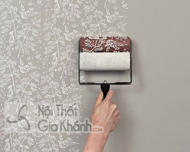 Cách sơn tường đẹp và sáng tạo phổ biến nhất 18 Sơn Tường Có Họa Tiết Như Giấy Dán Tường
