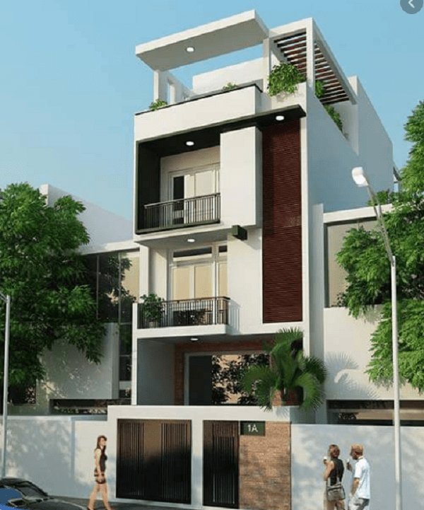 Phối màu sơn cho nhà ống đẹp thu hút 15 Mẫu Sơn Nhà Ống Đẹp Hiện Nay