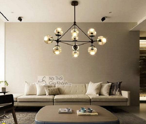 10 mẫu đèn tròn trang trí đẹp xuất sắc 13 Đèn Trang Trí Hình Tròn Treo Trần