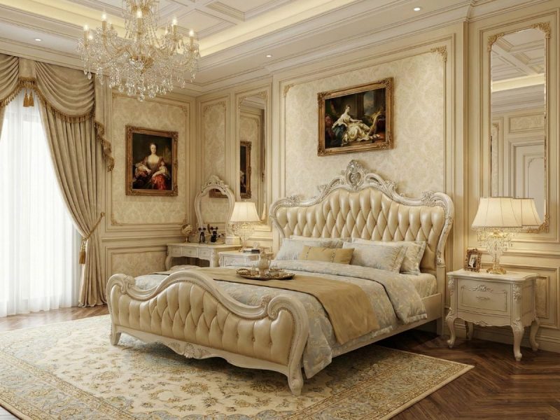 Giường Ngủ Tân Cổ Điển Quý Tộc 2M Tâm Điểm Mọi Ánh Nhìn GID119-1