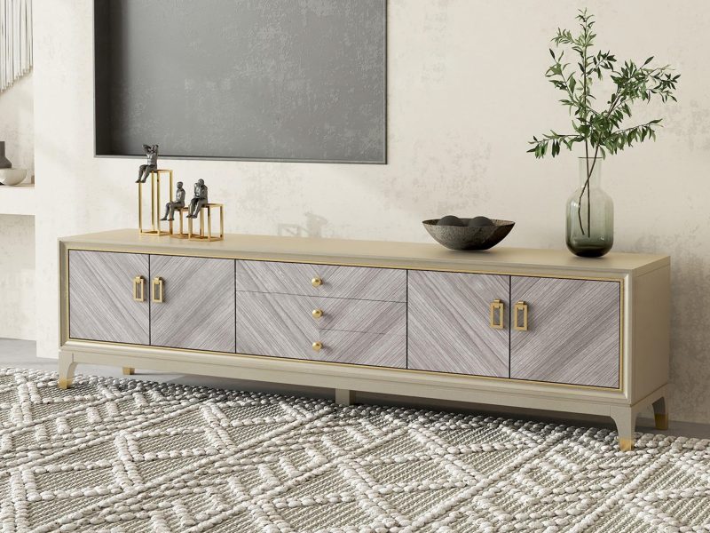 Kệ Tivi 2m20 Phong Cách Mỹ KT618081-22