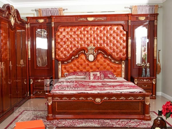 Giường ngủ gỗ sồi 1m8
