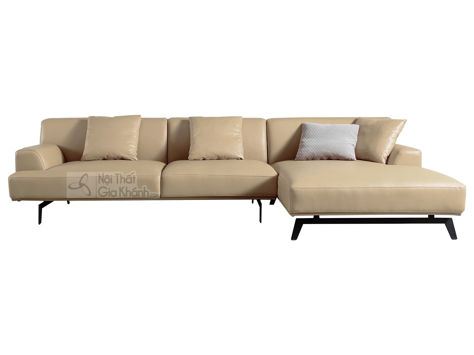 Sofa da chữ L nhập khẩu phong cách Ý ST8037T50-2