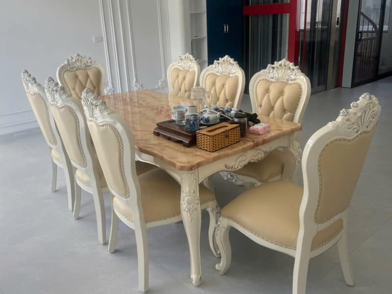 Bộ Bàn Ăn Tân Cổ Điển 8 Ghế T18-C87