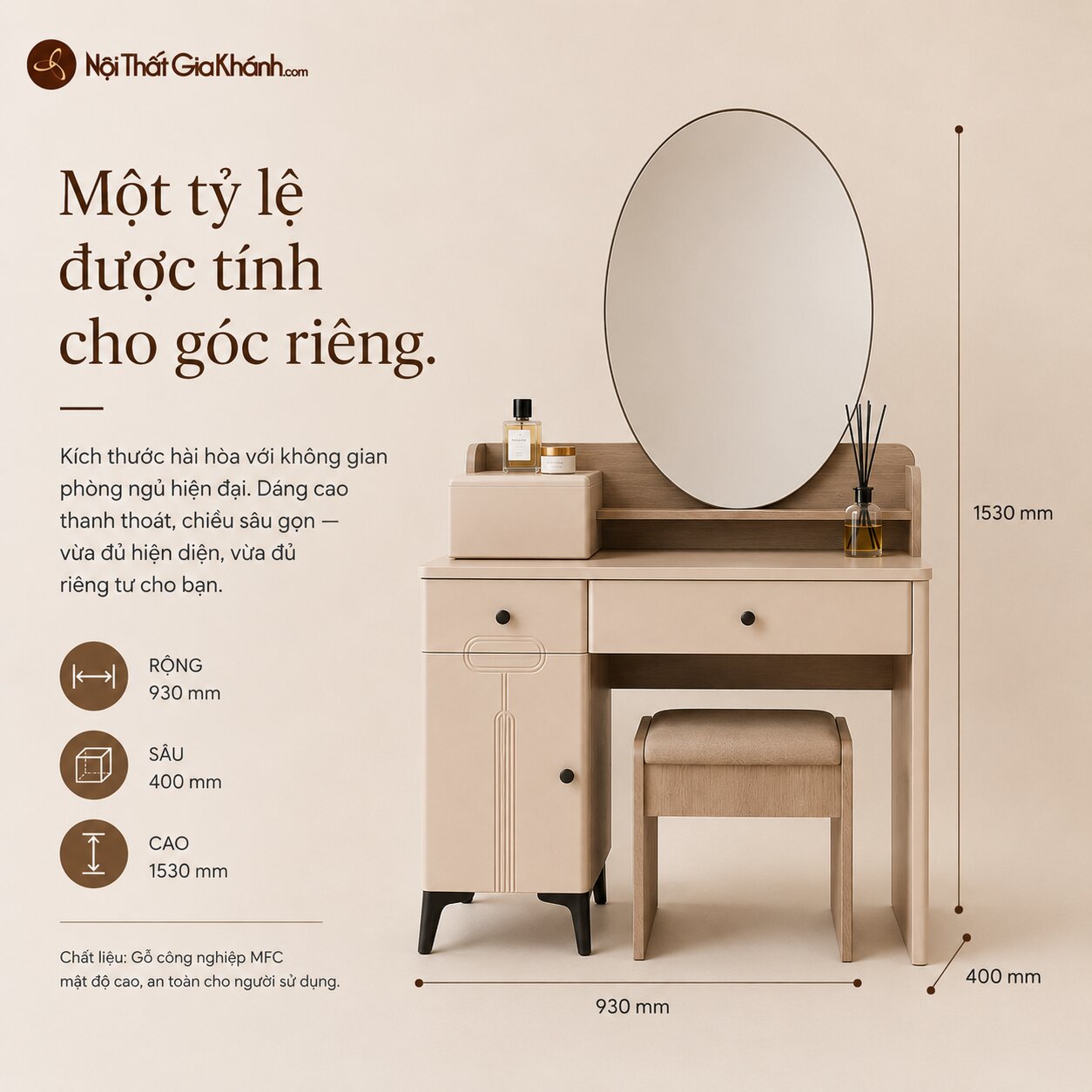 Bộ Bàn Phấn ARIA