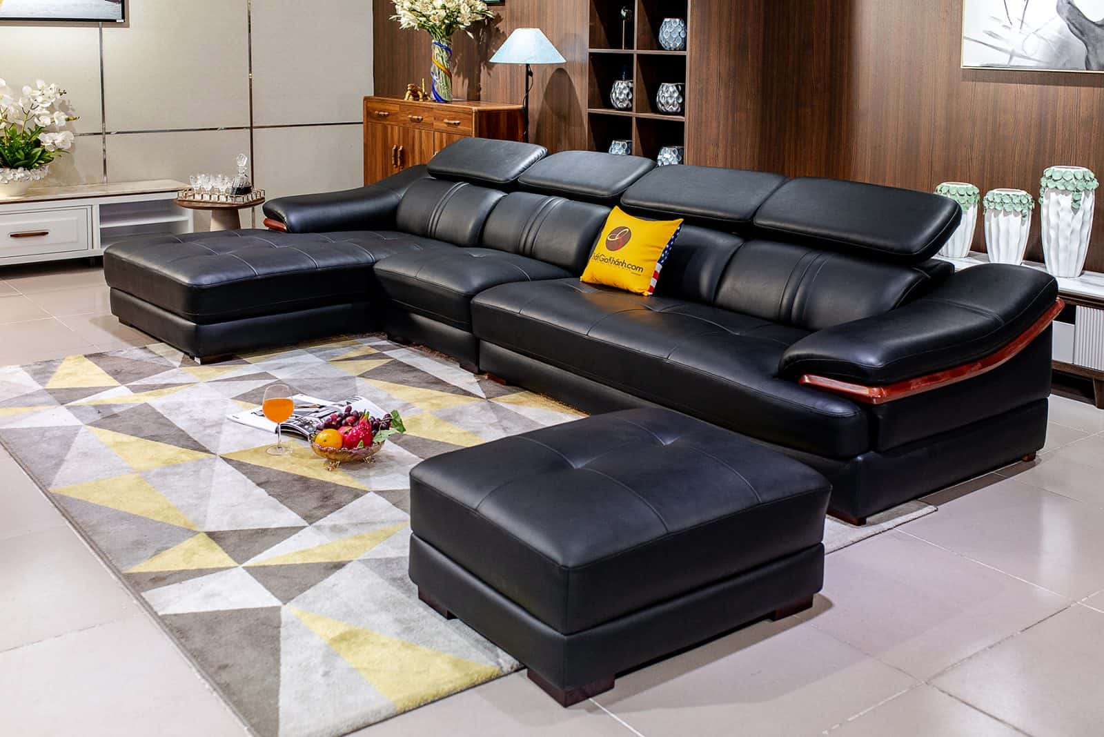 Sập Sàn Với Những Sản Phẩm Ghế Đôn Sofa Giá Rẻ 36 Sofa Da 3 Băng Góc Trái St0672-3-C1