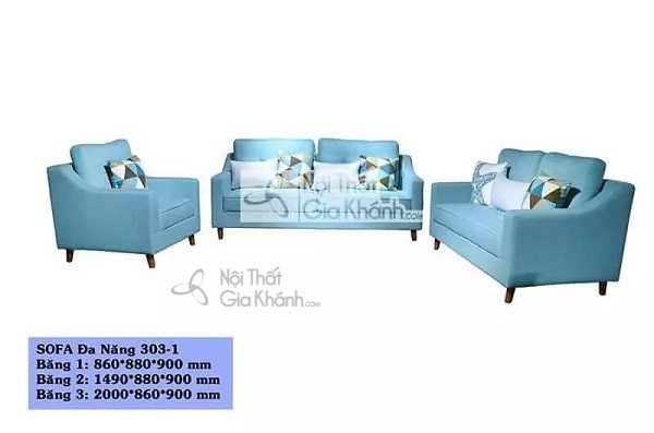 ghế sofa màu xanh dương