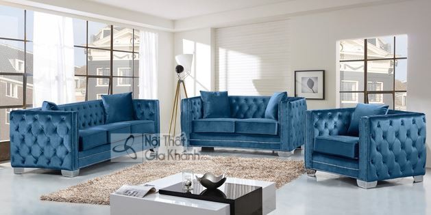 sofa màu xanh