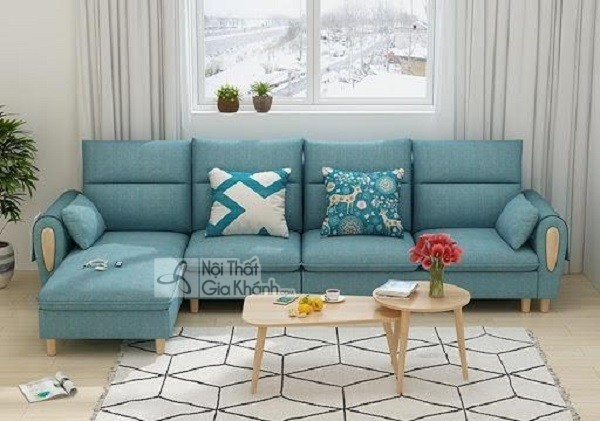 sofa xanh dương