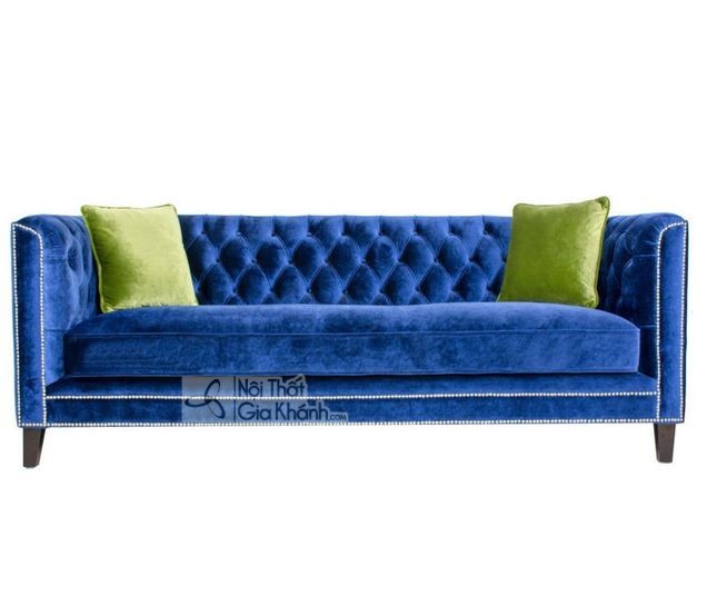 sofa mau xanh duong cho phong khach