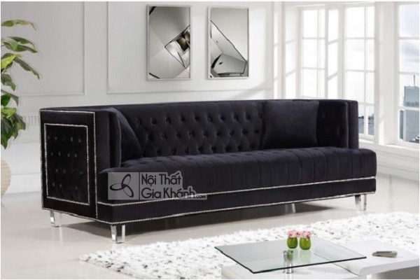 sofa vải màu đen