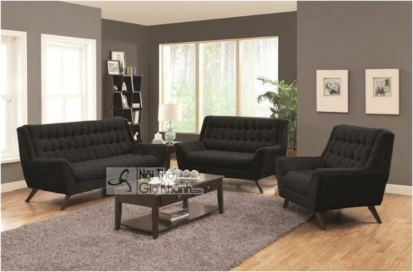 sofa đen cho phòng khách