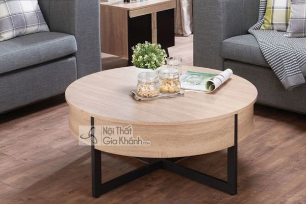 Mẫu bàn gỗ hình tròn