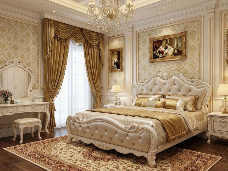 Giường Ngủ 1m8 Tân Cổ Điển GIX06-18