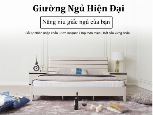 Bộ Giường Tủ Phòng Ngủ Gỗ Hiện Đại Nhập Khẩu BN3307-18 14 2 2