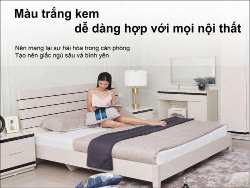 Bộ Giường Tủ Phòng Ngủ Gỗ Hiện Đại Nhập Khẩu BN3307-18 13 5 2