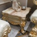 Bàn Trà Góc Mặt Đá Tự Nhiên BG801