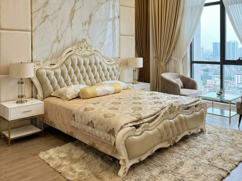 Giường Ngủ Tân Cổ Điển GIB03-18
