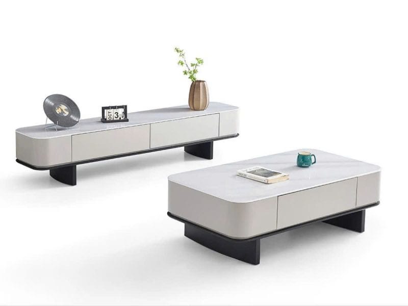 Bàn Trà Hiện Đại Mặt Đá 1m3 BT6208-13