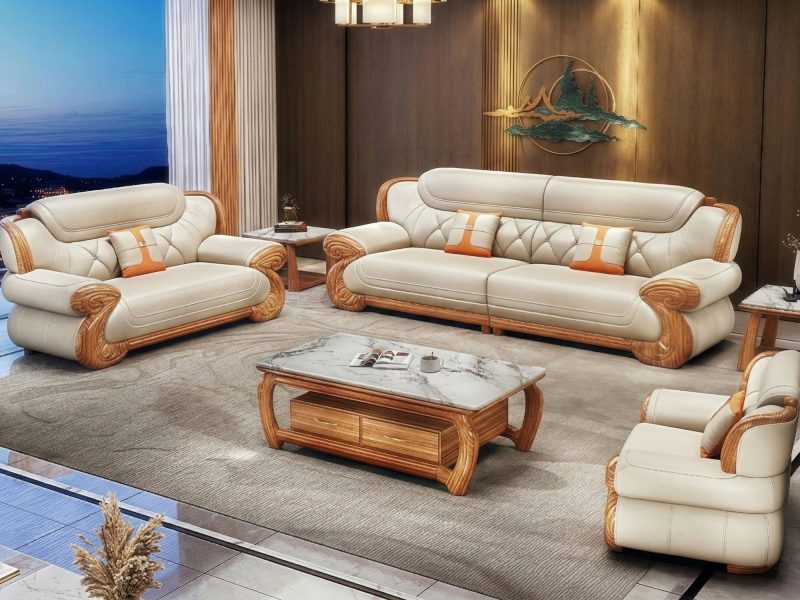 Bộ Sofa Gỗ Mun SB192-124
