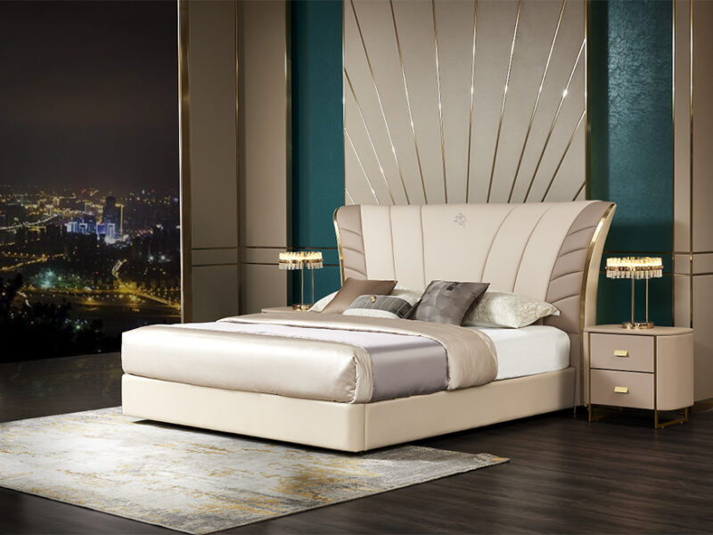 Giường Bọc Da Luxury GIQF809-18