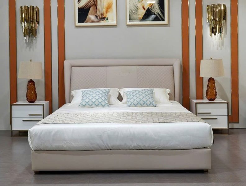 Giường Ngủ Hiện Đại Cao Cấp 1M8 GIQF238-18