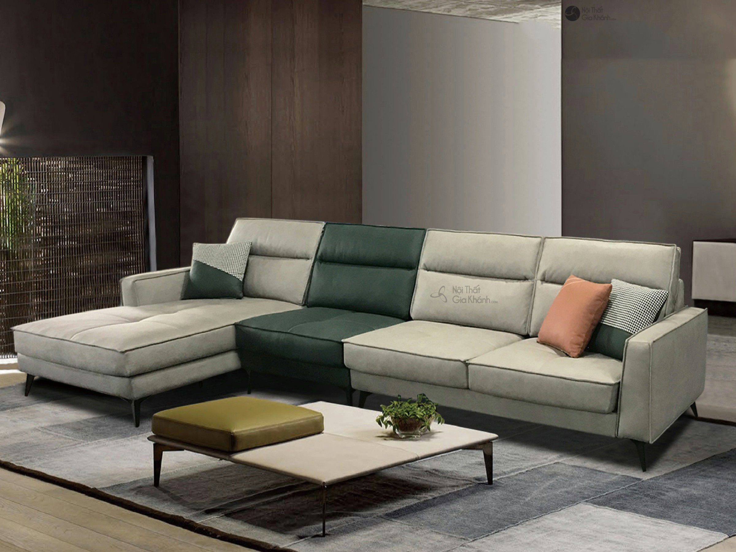 Bộ Sofa Vải 3 Băng Góc Phải SF-501B