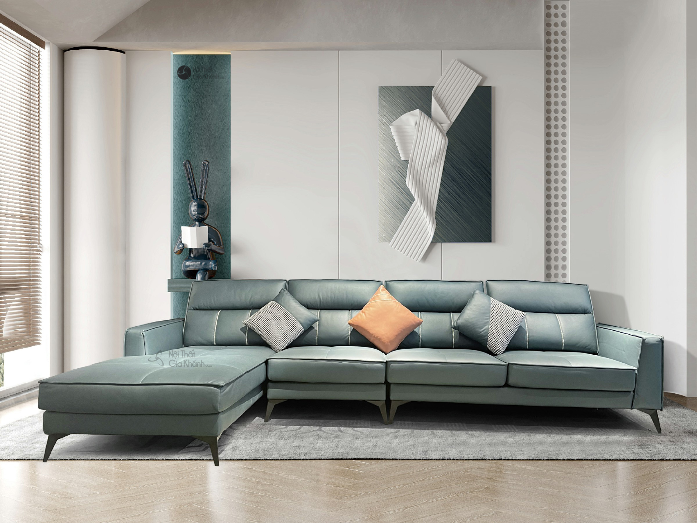Bộ Sofa Vải Hiện Đại 3 Băng Góc Phải SF-501A