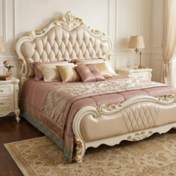 Giường Ngủ Tân Cổ Điển Nhập Khẩu Princess Élodie 1M8 GIB16-18