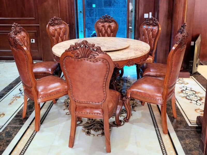 Bộ Bàn Ăn 8 Ghế Tân Cổ Điển BHT100-C87